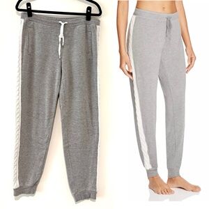 PJ SALVAGE✨ cable knit heather grey joggers sweatpants lounge pants | Sz M